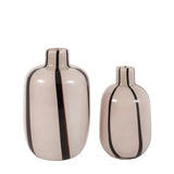 Linea Stripe Glass Vase Monochrome Set of 2