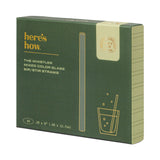 Here's How "The Whistler" Colored Glass Straws - Set of 6