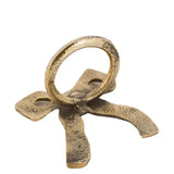 Bow Napkin Ring Antique Gold 4pk