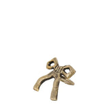 Bow Napkin Ring Antique Gold 4pk