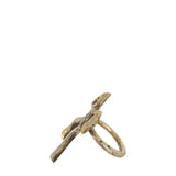 Bow Napkin Ring Antique Gold 4pk