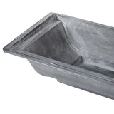 Set of 2 Metal Shelf Planters