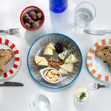 Blue Metal Reusable Plate - 25cm - KHEE