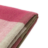 Dursley Check Wool Throw, Cranberry and Olive - KHEE