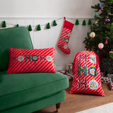 HoHoHo Velvet Piped Cushion - KHEE