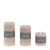 LED 1 Wick Candle 3 pack - Greige - KHEE