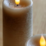 LED 1 Wick Candle 3 pack - Greige - KHEE