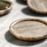 Round Coasters Set of 4 Beige Marble - KHEE