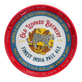 Round Metal Serving Tray - Old Leopard Brewery - KHEE