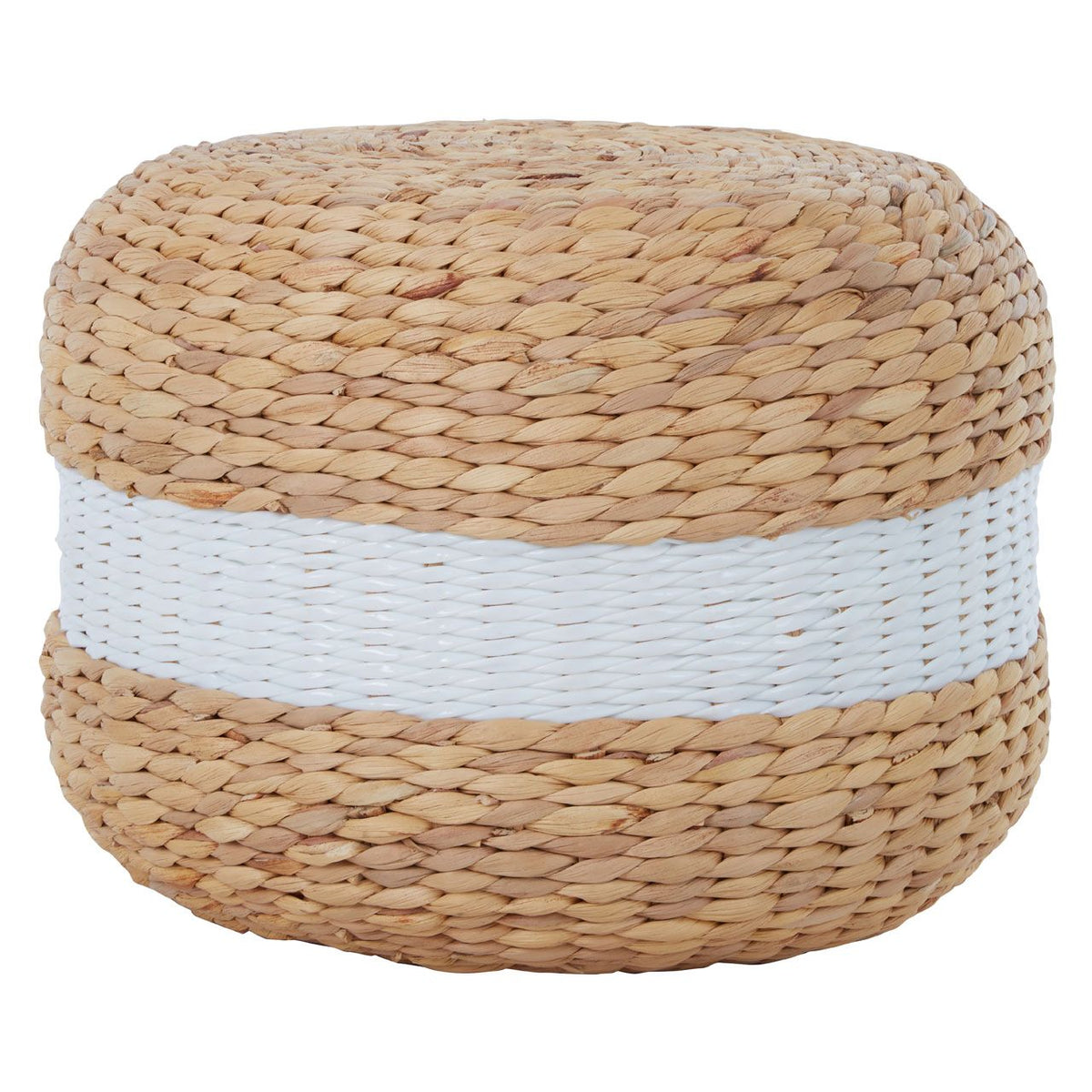 Round deals seagrass ottoman