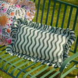 Summer Solstice Wiggly Stripe Outdoor Cushion