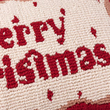 Candy Merry Christmas Tufted Cushion