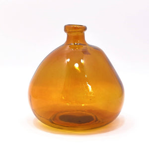 Simplicity Glass Vase, Amber