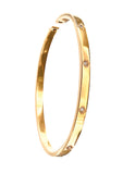Hinged Bangle, Gold