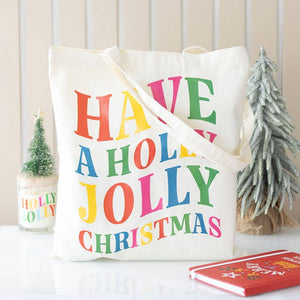 Holly Jolly Christmas Tote Bag