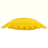 Lil Scallop Velvet Cushion, Lemon & Ginger