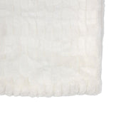 Textured Rabbit Faux Fur Throw