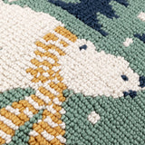 Polar Bear Cushion, Frosty Blue