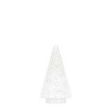 White Confetti Glass Tree Decoration - Large
