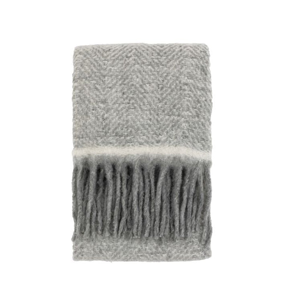 Faux Mohair Fringe Throw