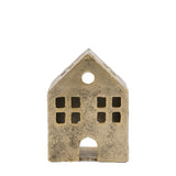 Antique Gold House Tealight Holder