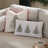 Twinkling Tree Trio Embroidered Cushion