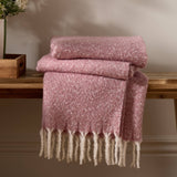 Isla Woven Tasselled Throw, Heather