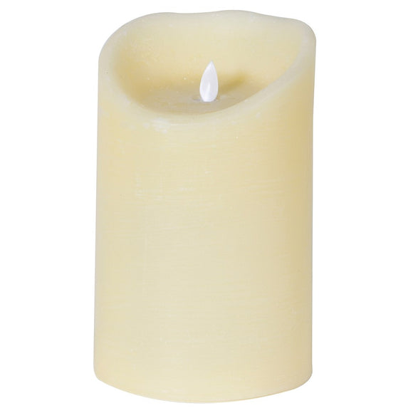 20cm LED Ivory Candle with Timer