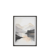 Mountain Reflections Framed Canvas