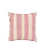 Calivana Stripe Cushion, Ochre and Pink