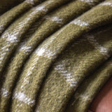 Faux Mohair Check Throw