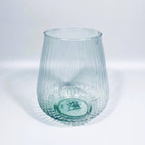 Recycled Glass Bulbous Vase, 25cm