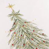 Twinkling Tree Trio Embroidered Cushion