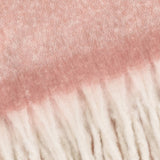 Cozy Woven Tasselled Throw, Pink