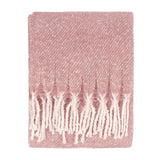 Isla Woven Tasselled Throw, Heather