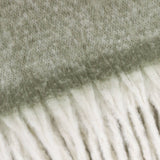 Cozy Woven Tasselled Throw, Green