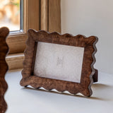 Avila Wooden Scallop Photo Frame, 4x6"