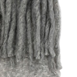 Faux Mohair Fringe Throw