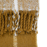 Faux Mohair Check Throw