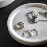 Piedra Marble Trinket Tray, Set of 2