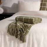 Beni Throw, Moss/Natural