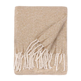 Isla Woven Tasselled Throw, Natural