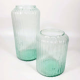 Recycled Glass Column Vase, 30cm