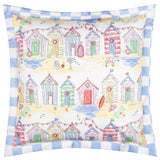 Beach Huts Outdoor Cushion