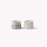 Set of 2 Marble Osney Tealight Holders