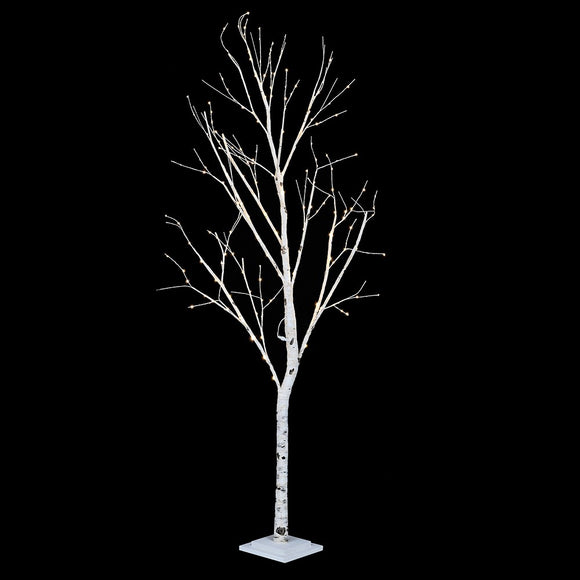 7ft Silverbirch Lit Tree