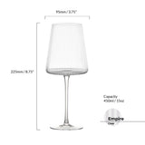 Set of 2 Empire Wine Glasses