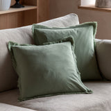 Sage Linen Look Cushion, Set of 2