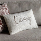 Cosy Embroidered Cushion