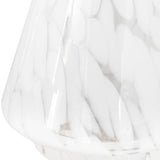 White Confetti Glass Tree Decoration - Large